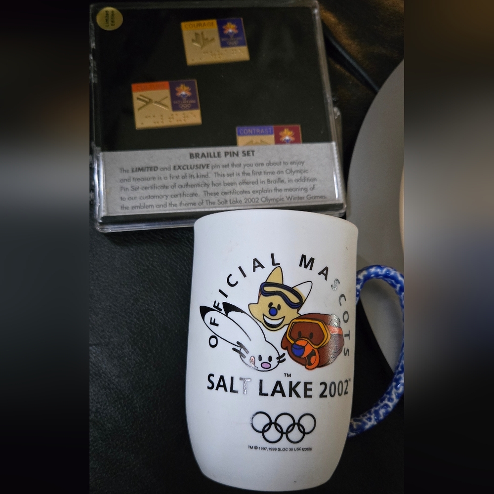 Olympic Salt Lake 2002 Mascot Bundle Collection Clock Mug Pin Set - Picture 4 of 7